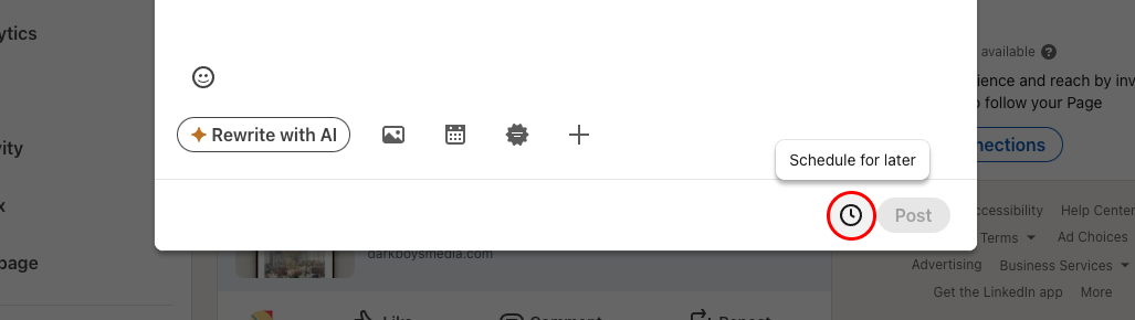 How to Schedule Posts on LinkedIn