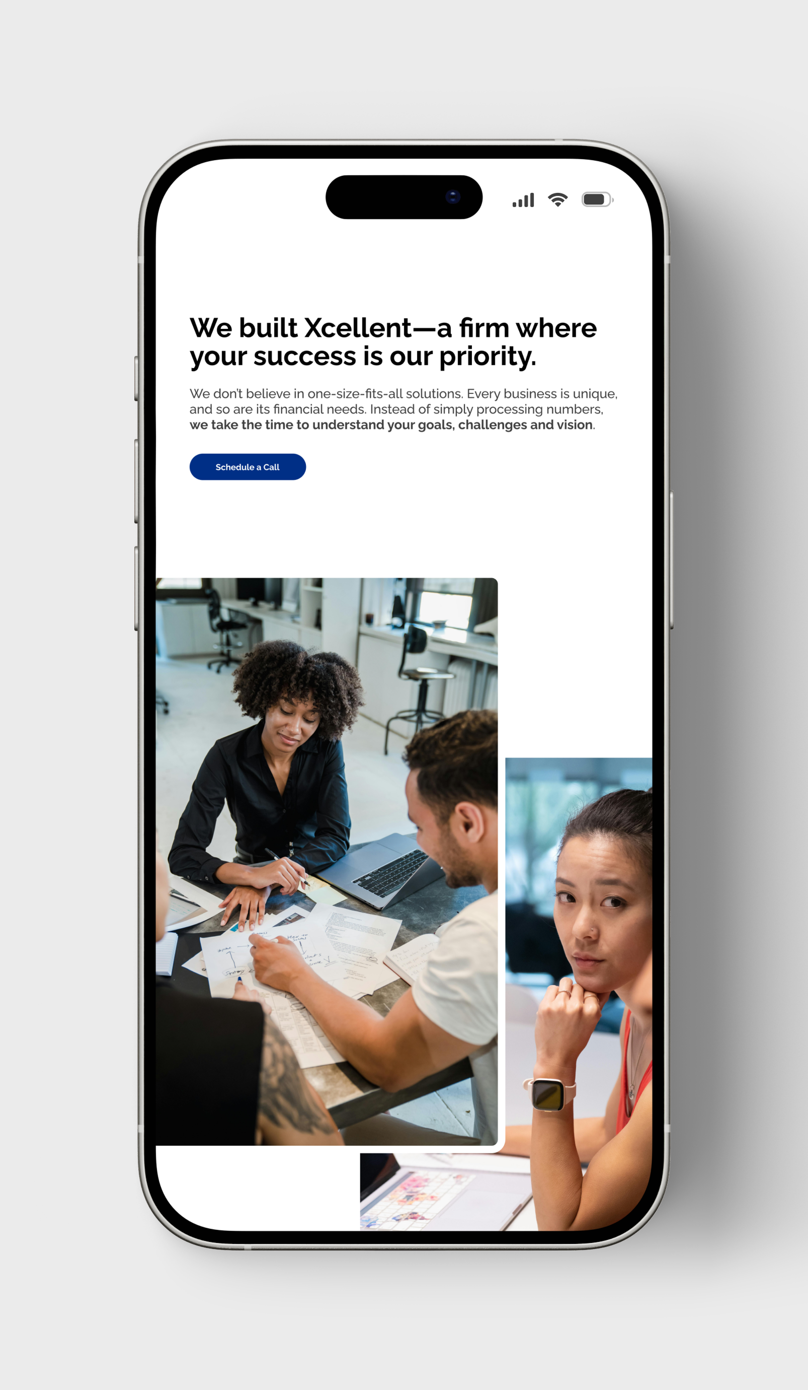 Ui design of website